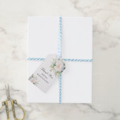 Elegant White Floral Vielen Dank für Ihre Hochzeit Geschenkanhänger (Mit Garn)