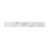 Elegant White Floral Wedding Invitation Belly Band (Flach)