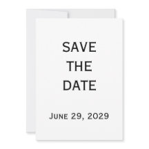 Elegant White Gay Wedding Save The Date Card