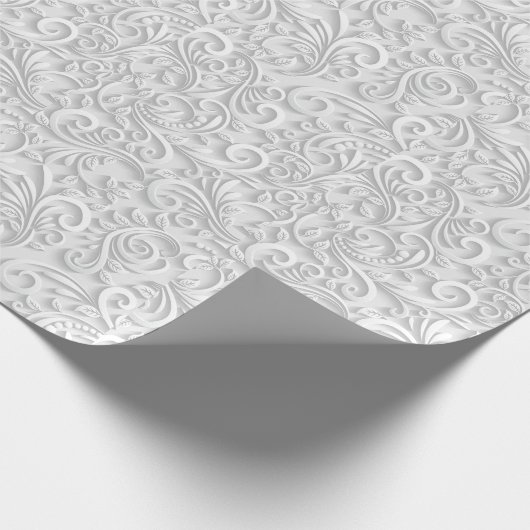 Elegant White Geschenkpapier (Ecke)