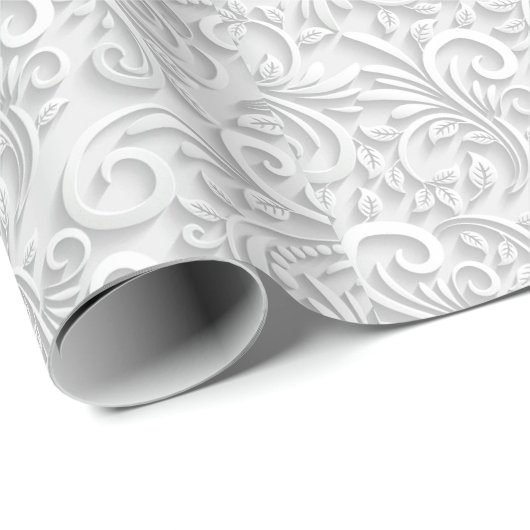 Elegant White Geschenkpapier (Rolleneckpunkt)