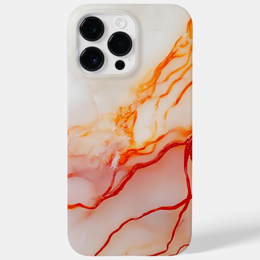 Elegant White & Gold Marble Pattern Case-Mate iPhone Hülle (Rückseite)