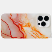 Elegant White & Gold Marble Pattern Case-Mate iPhone Hülle (Rückseite (Horizontal))