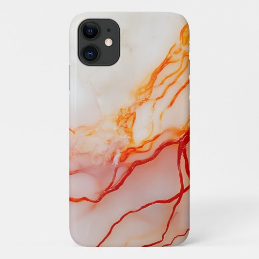 Elegant White & Gold Marble Pattern Case-Mate iPhone Hülle (Rückseite)