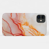 Elegant White & Gold Marble Pattern Case-Mate iPhone Hülle (Rückseite (Horizontal))