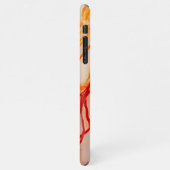 Elegant White & Gold Marble Pattern iPhone Hülle (Linke Seite)