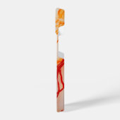 Elegant White & Gold Marble Pattern iPhone Hülle (Linke Seite)