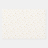 Elegant White Gold Silver Weihnachtsstern Geschenkpapier Set (Vorderseite 3)