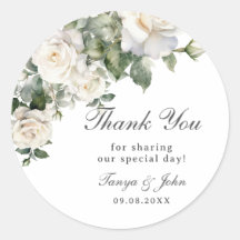 Elegant White Ivory Rose Floral Wedding Bridal