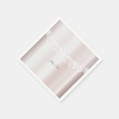 Elegant White Lace Floral Napkins Serviette (Ecke)