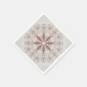 Elegant White Lace Floral Napkins Serviette (Ecke)