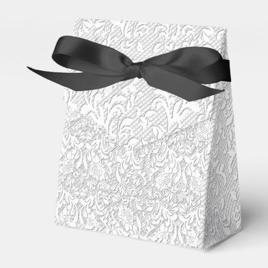 Elegant White Lace Geschenkschachtel (Vorderseite)