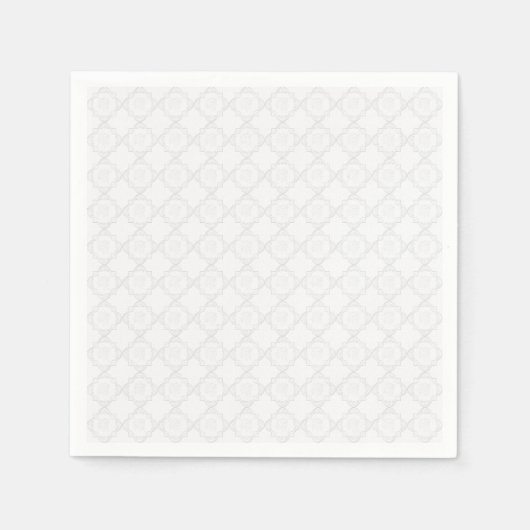 Elegant White Lace Serviette (Vorderseite)