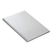 Elegant White Leather Texture Writing Notebook Notizblock (Rechte Seite)