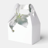 Elegant White Lilies Wedding Geschenkschachtel (Rückseite)