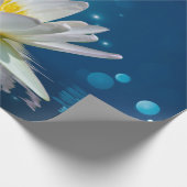Elegant White Lotus Geschenkpapier (Ecke)