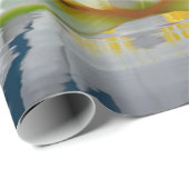 Elegant White Lotus Geschenkpapier (Rolleneckpunkt)