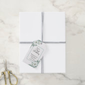 Elegant White Magnolia Grüne Flora Erstbegehrens G Geschenkanhänger (Mit Garn)