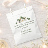 Elegant White Magnolia Wedding Geschenktütchen (Ausgeschnitten)