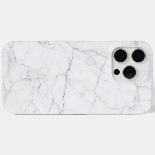 Elegant White Marble  Case-Mate iPhone Hülle (Rückseite (Horizontal))