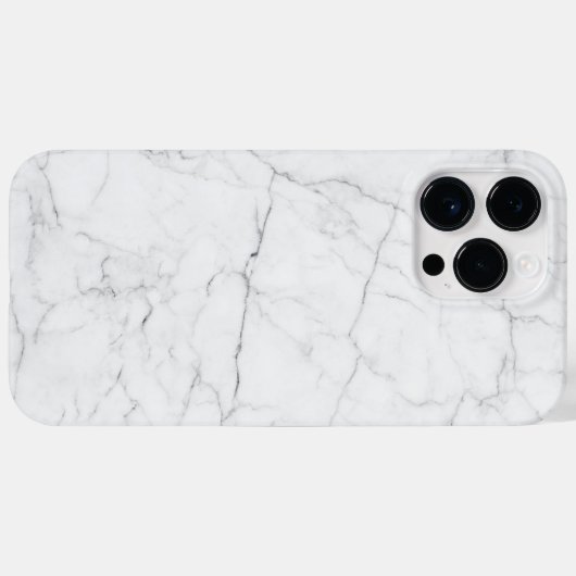 Elegant White Marble  Case-Mate iPhone Hülle (Rückseite (Horizontal))
