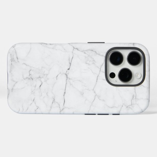 Elegant White Marble Case-Mate iPhone Hülle (Rückseite (Horizontal))