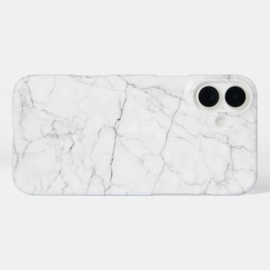 Elegant White Marble  Case-Mate iPhone Hülle (Rückseite (Horizontal))
