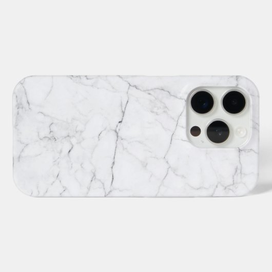 Elegant White Marble  Case-Mate iPhone Hülle (Rückseite (Horizontal))