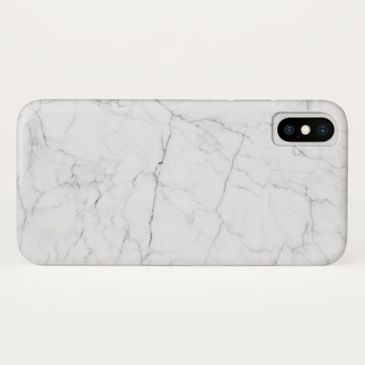 Elegant White Marble  Case-Mate iPhone Hülle (Rückseite (Horizontal))
