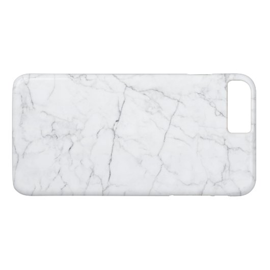 Elegant White Marble  Case-Mate iPhone Hülle (Rückseite (Horizontal))