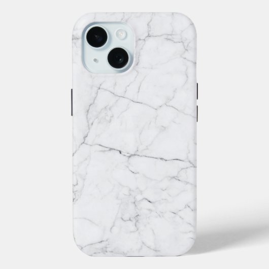 Elegant White Marble Case-Mate iPhone Hülle (Rückseite)