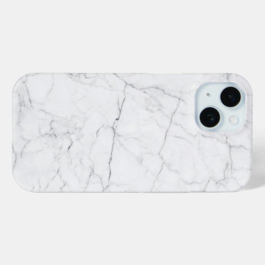 Elegant White Marble  Case-Mate iPhone Hülle (Rückseite (Horizontal))