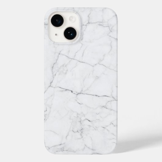 Elegant White Marble Case-Mate iPhone Hülle (Rückseite)