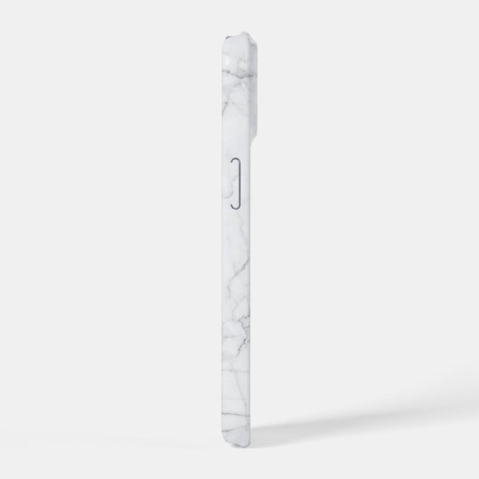 Elegant White Marble iPhone 15 Hülle (Rechte Seite)
