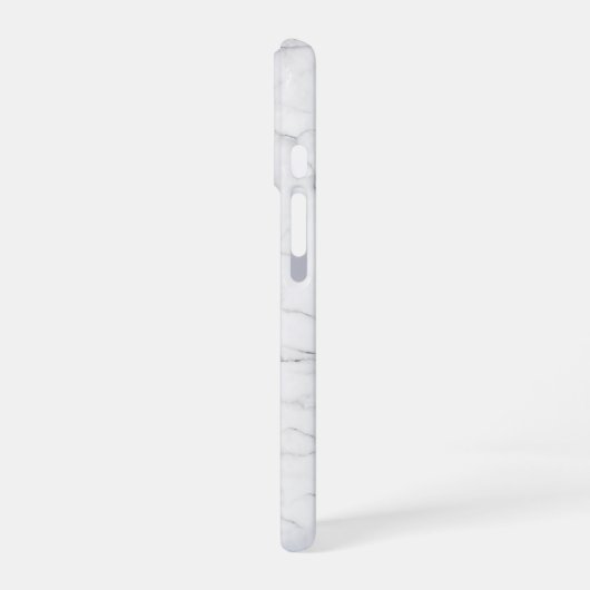 Elegant White Marble iPhone 16 Hülle (Linke Seite)