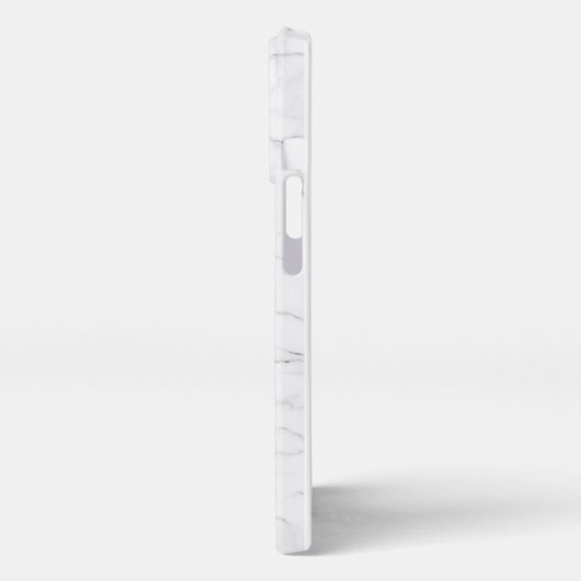 Elegant White Marble iPhone Hülle (Linke Seite)