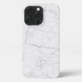 Elegant White Marble  iPhone Hülle (Rückseite)