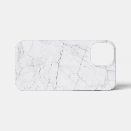 Elegant White Marble  iPhone Hülle (Rückseite (Horizontal))