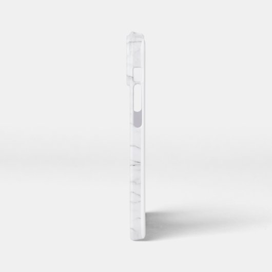 Elegant White Marble iPhone Hülle (Linke Seite)