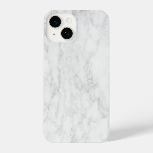 Elegant White Marble iPhone Hülle (Rückseite)