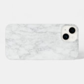 Elegant White Marble iPhone Hülle (Rückseite (Horizontal))