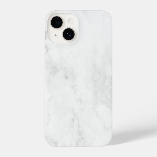 Elegant White Marble iPhone Hülle (Rückseite)