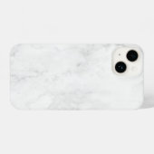 Elegant White Marble iPhone Hülle (Rückseite (Horizontal))
