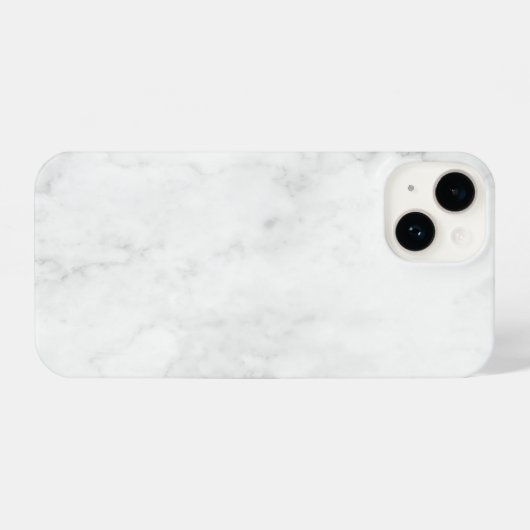 Elegant White Marble iPhone Hülle (Rückseite (Horizontal))