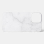 Elegant White Marble iPhone Hülle (Rückseite (Horizontal))