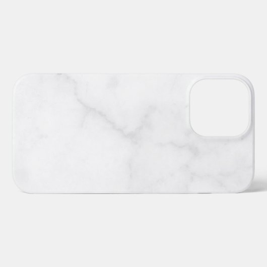 Elegant White Marble iPhone Hülle (Rückseite (Horizontal))