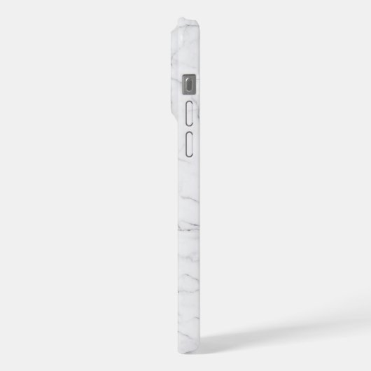 Elegant White Marble  iPhone Hülle (Linke Seite)
