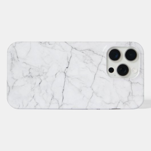 Elegant White Marble  iPhone Hülle (Rückseite (Horizontal))