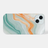 Elegant White Marble Pattern iPhone 15 Hülle (Rückseite (Horizontal))
