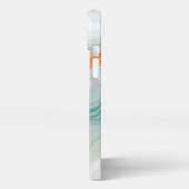 Elegant White Marble Pattern iPhone Hülle (Linke Seite)